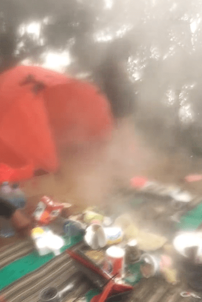 Portable gas stove explode (2)