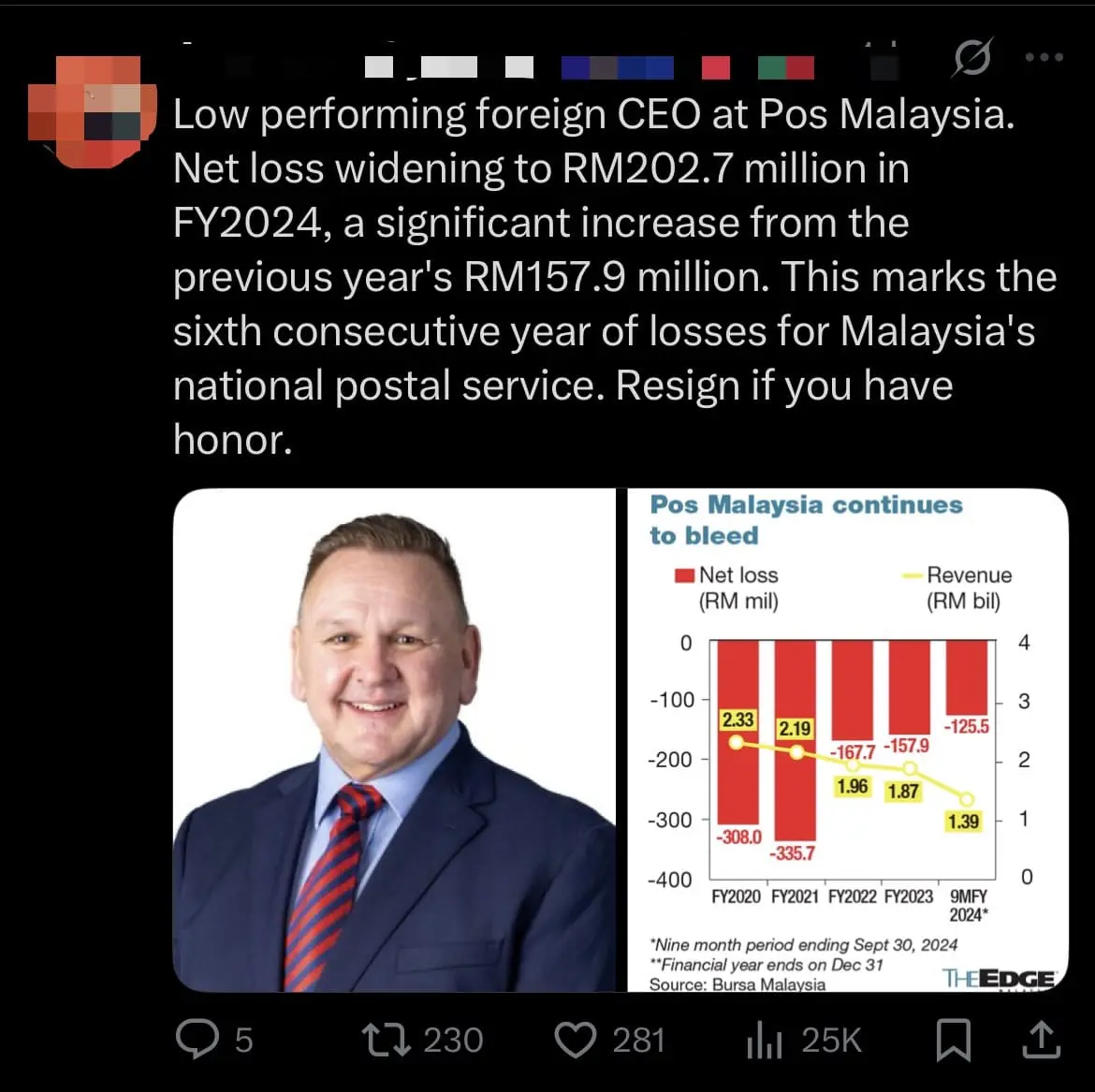 'Count Yourself Lucky' — Pos Malaysia CEO Rudely Responds After Worker Asks For Torn Uniform To Be Replaced comment 3