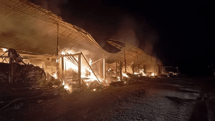 Poultry farm fire in Jitra