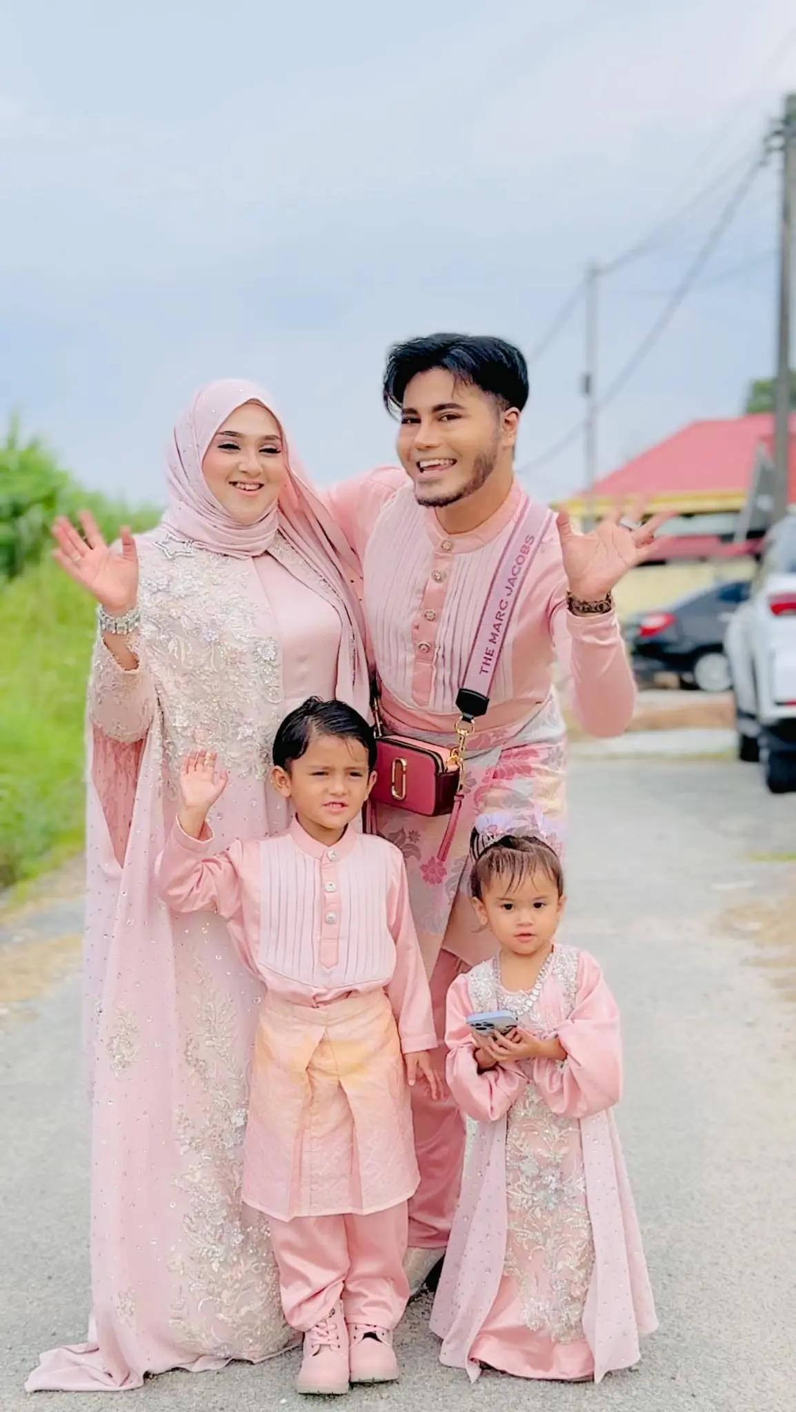 Prince Syed with his family