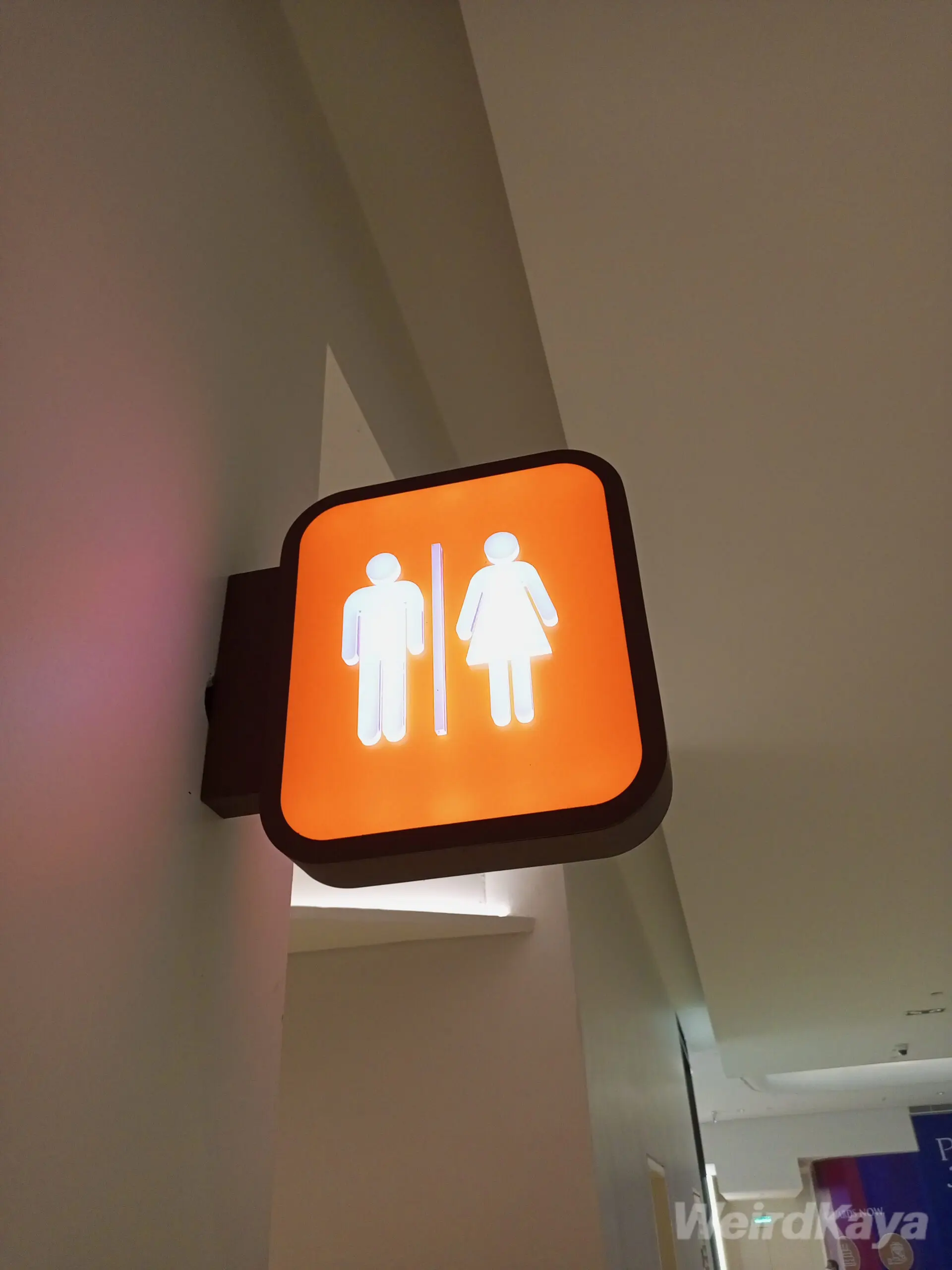 Public toilet sign
