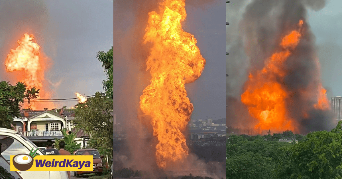 Puchong Residents Wake Up to Giant Fireball in the Sky, Suspected Gas Pipeline Leak At Putra Heights