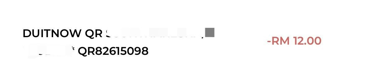 QR details of scammer who cheated OP of RM12