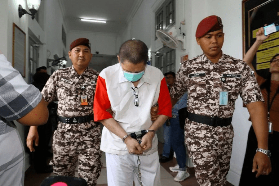 Quah Tee Keon led away from court