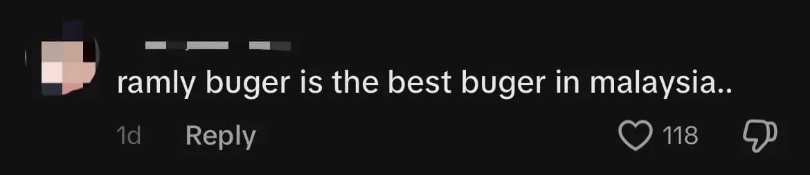 '#1 Burger' — China Woman Says Ramly Burger Is The Best She's Tasted In Her Life So Far comment 1