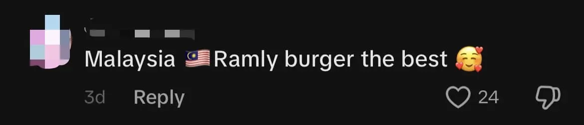'#1 Burger' — China Woman Says Ramly Burger Is The Best She's Tasted In Her Life So Far comment 2