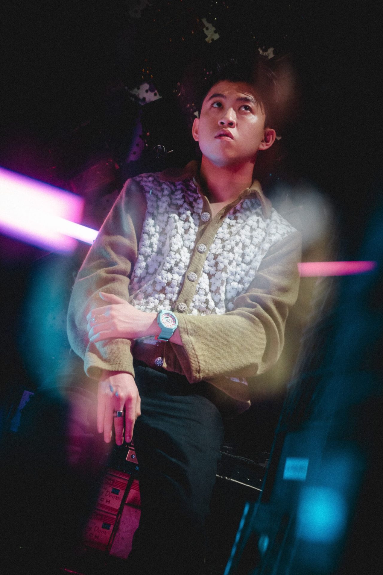 Rich Brian wearing G-SHOCK GA-2100