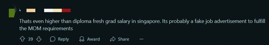 M'sians Stunned By Job Listing Offering RM13K Salary As Toilet Cleaner In S'pore comment 4