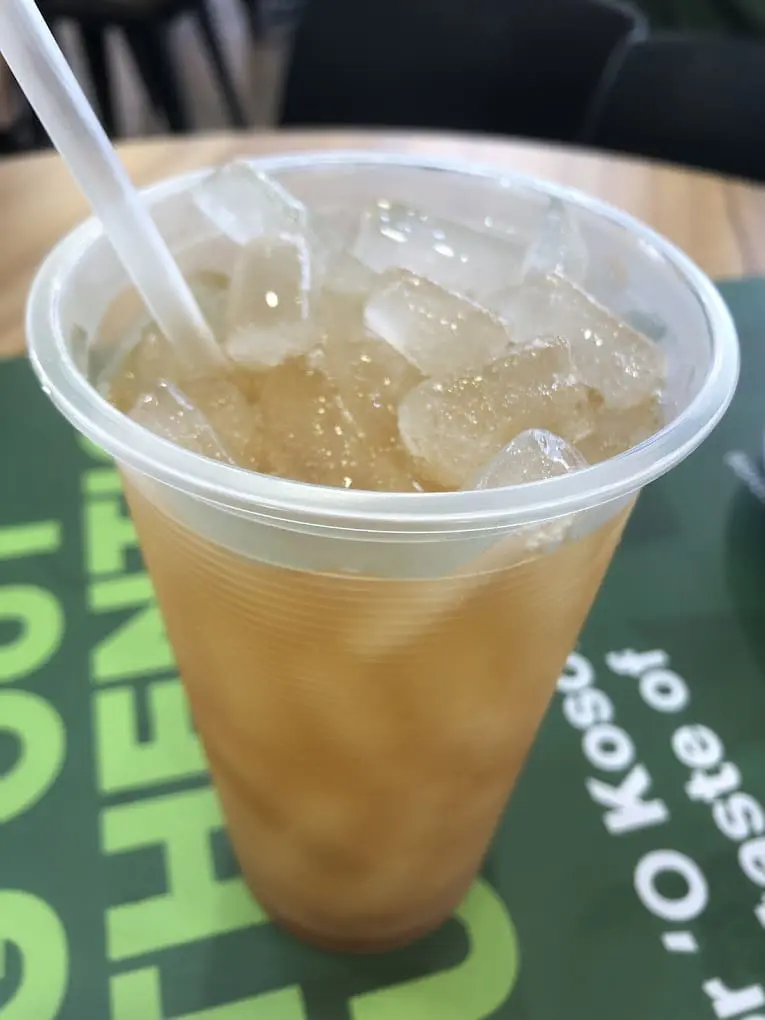 RM9 iced lemon tea