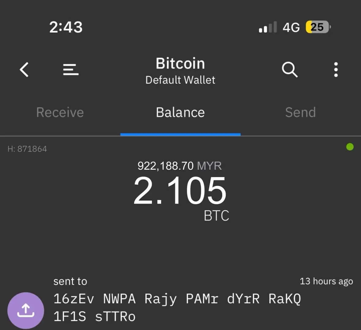 RM922K worth of bitcoins