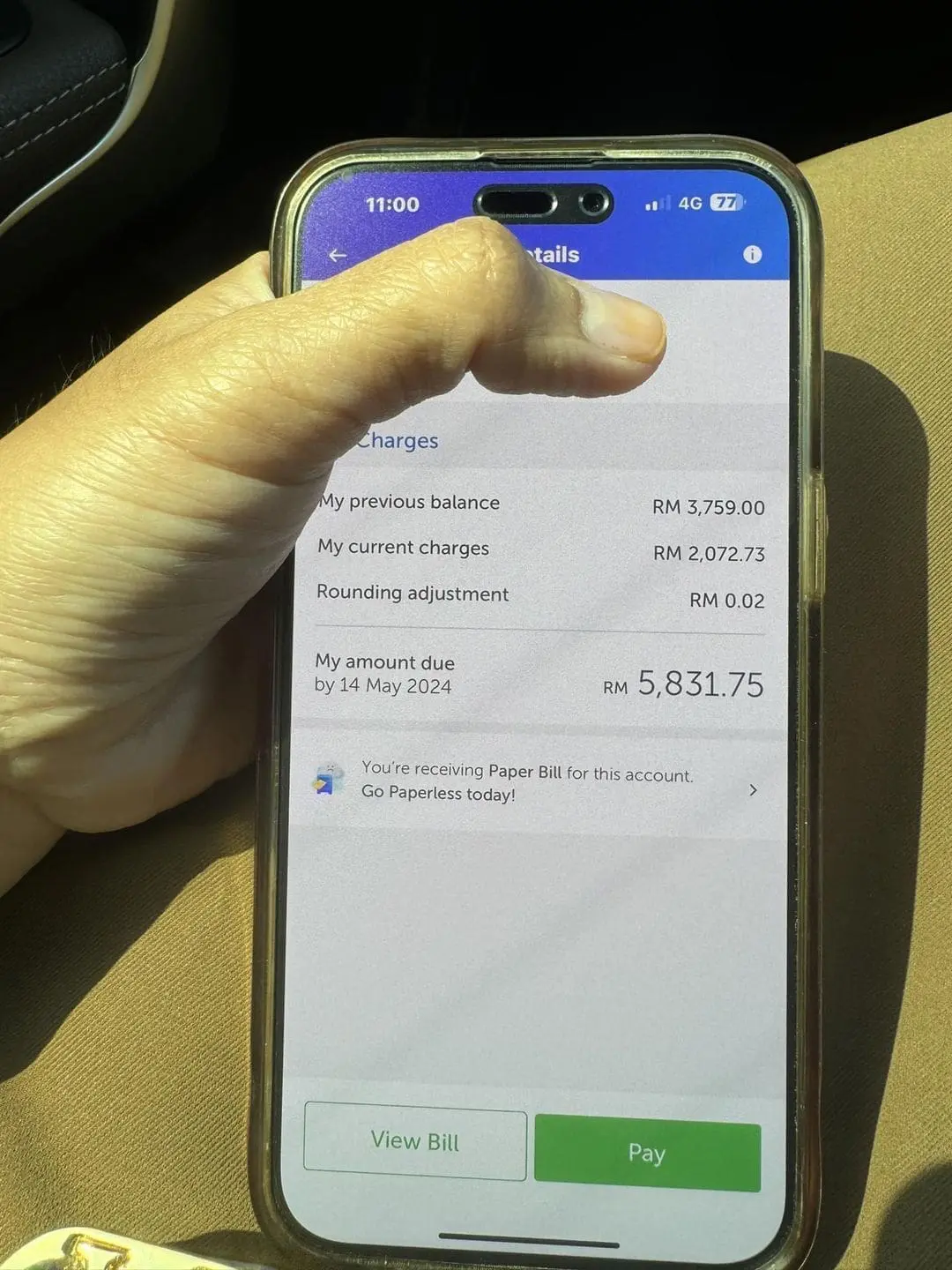 Rose Tiara RM2k electricity bill