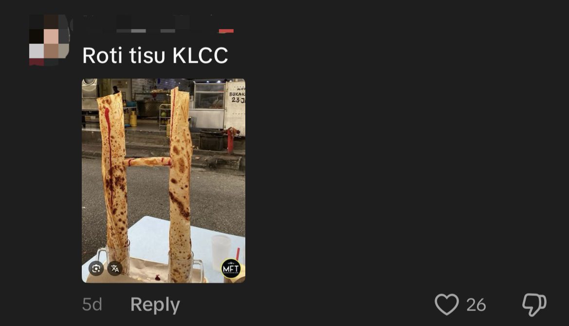 'It's Like A Wizard Hat!' — US Tourist Stunned By Size & Height Of Roti Tisu At KL Mamak comment 1