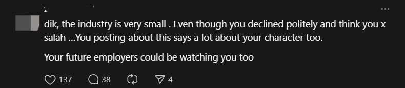 ‘Thanks For Wasting Everyone's Time’ — HR Gives Rude Reply To M’sian Man Who Rejected Job Offer comment 3