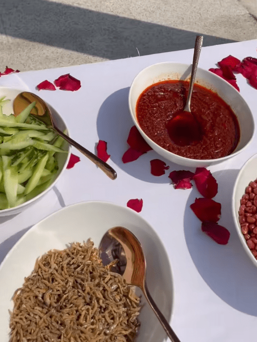 Sambal timun and ikan bilis