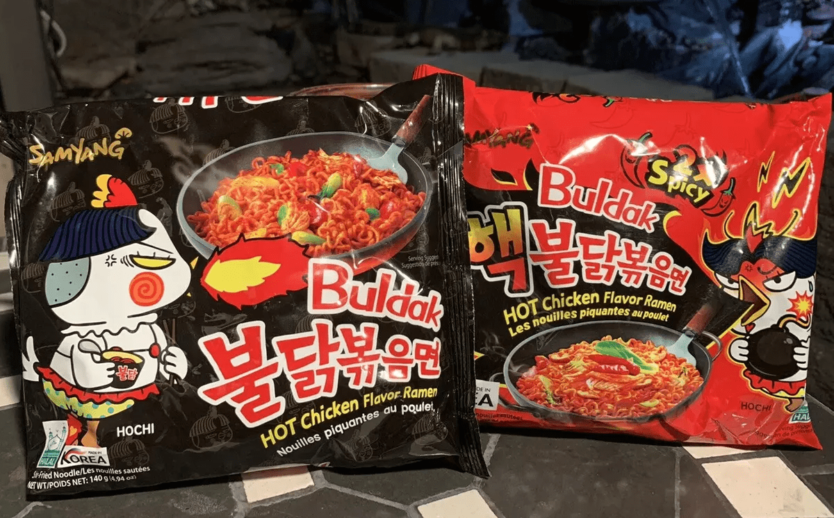 Samyang's Buldak 3x Spicy & 2x Spicy & Hot Chicken noodles