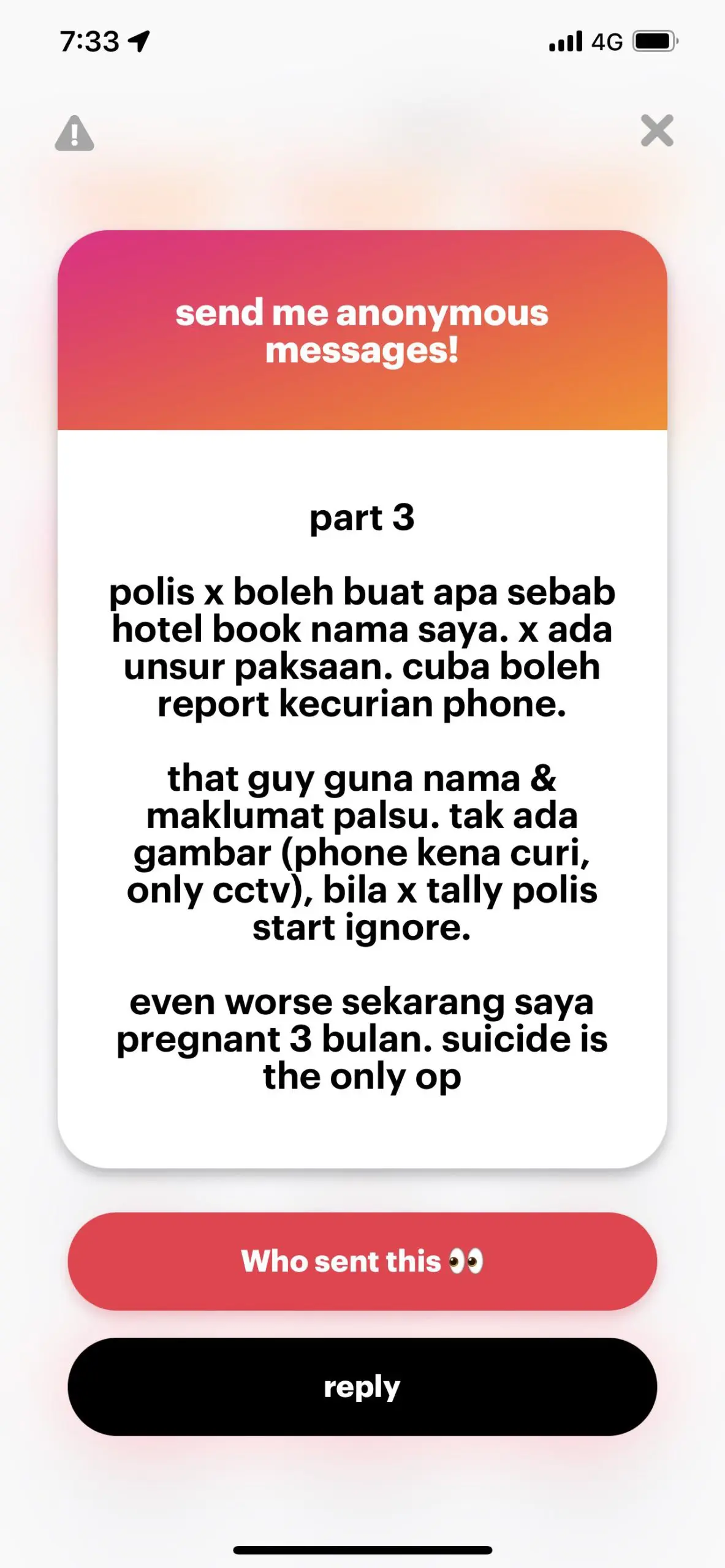 M'sian Woman Scammed By Man She Met On OMI, Now 3 Months Pregnant & All Alone