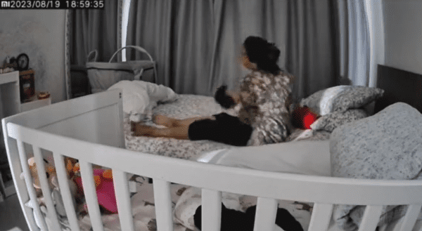 Maid caught violently shaking two-month old baby
