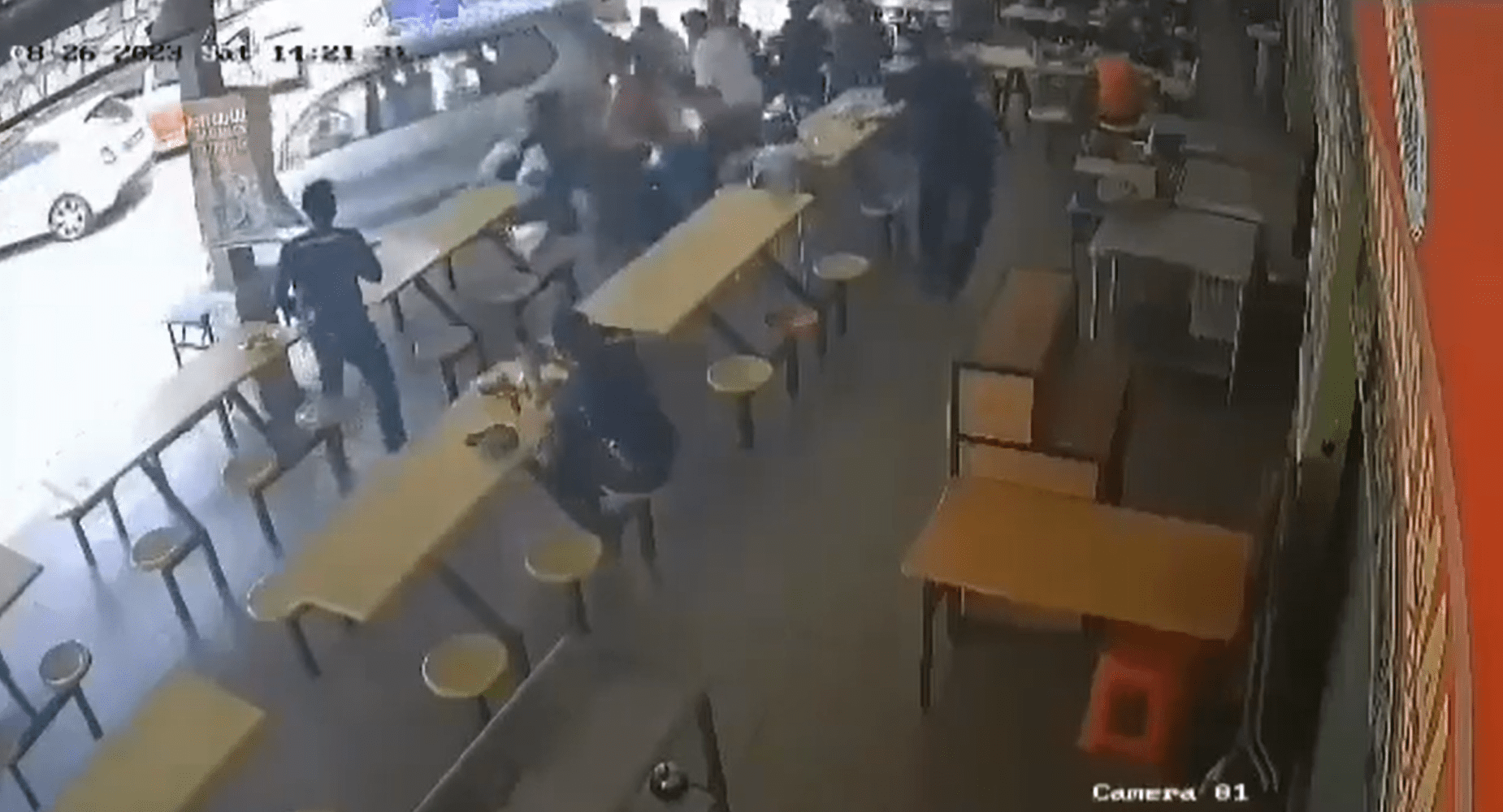 16yo M'sian Boy Reverses MPV Into Melaka Food Court By Accident, Injures Several Customers