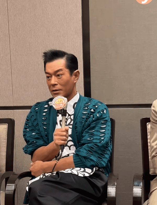 Louis Koo at a press conference