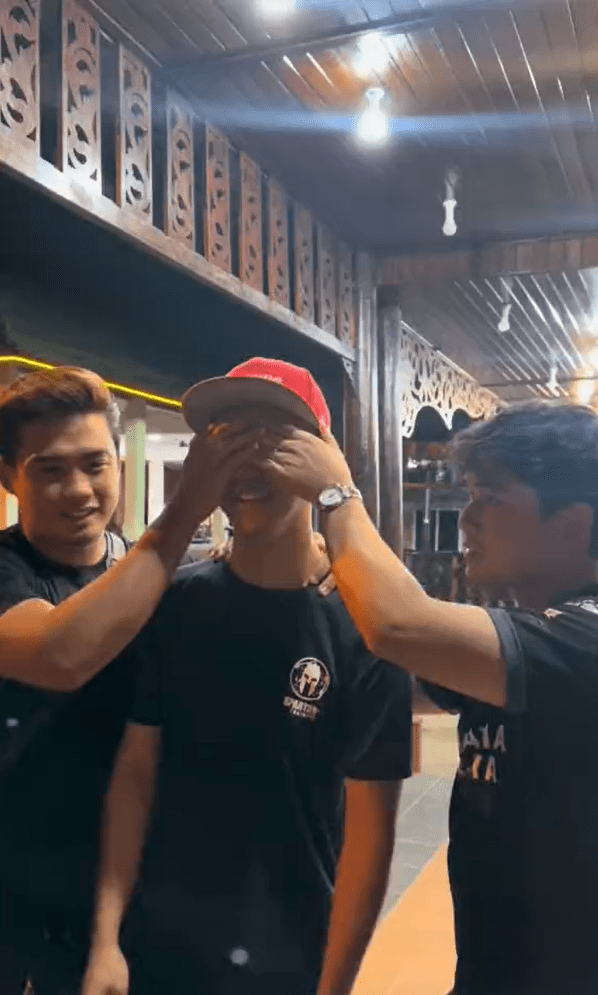 msian friends surprising their friend