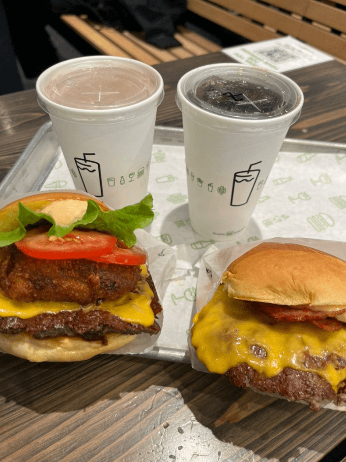 a set of Shake Shack meal