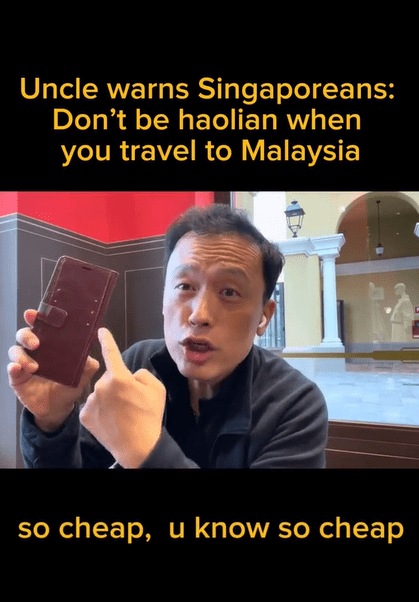 'Don't Be Haolian!' — SG Man Tells S'poreans To Be More Humble When Visiting M'sia