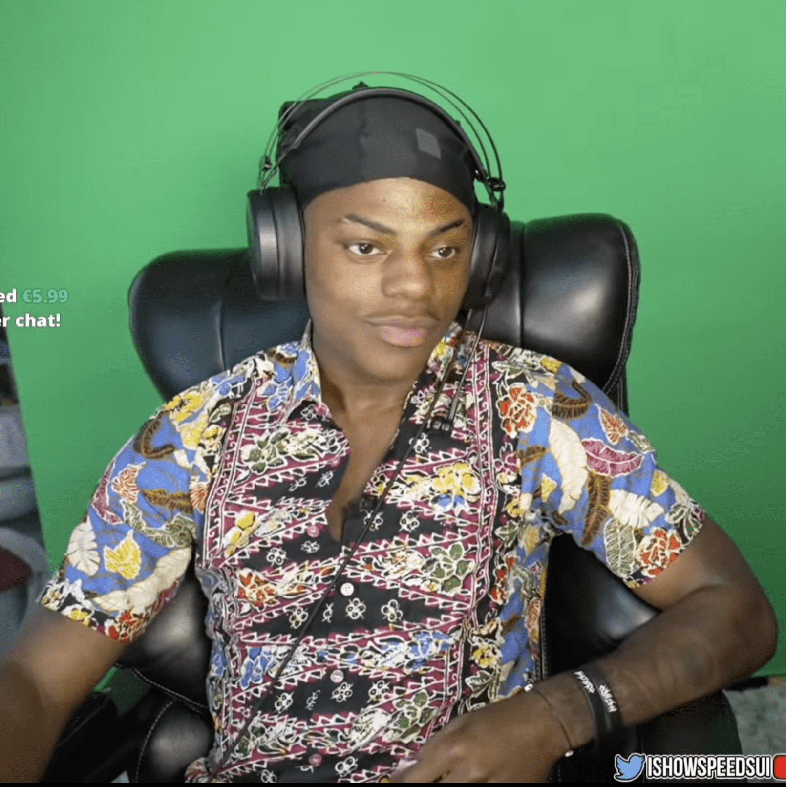 ISHOWSPEED wears Malaysian batik during livestream on Indonesia Batik Day