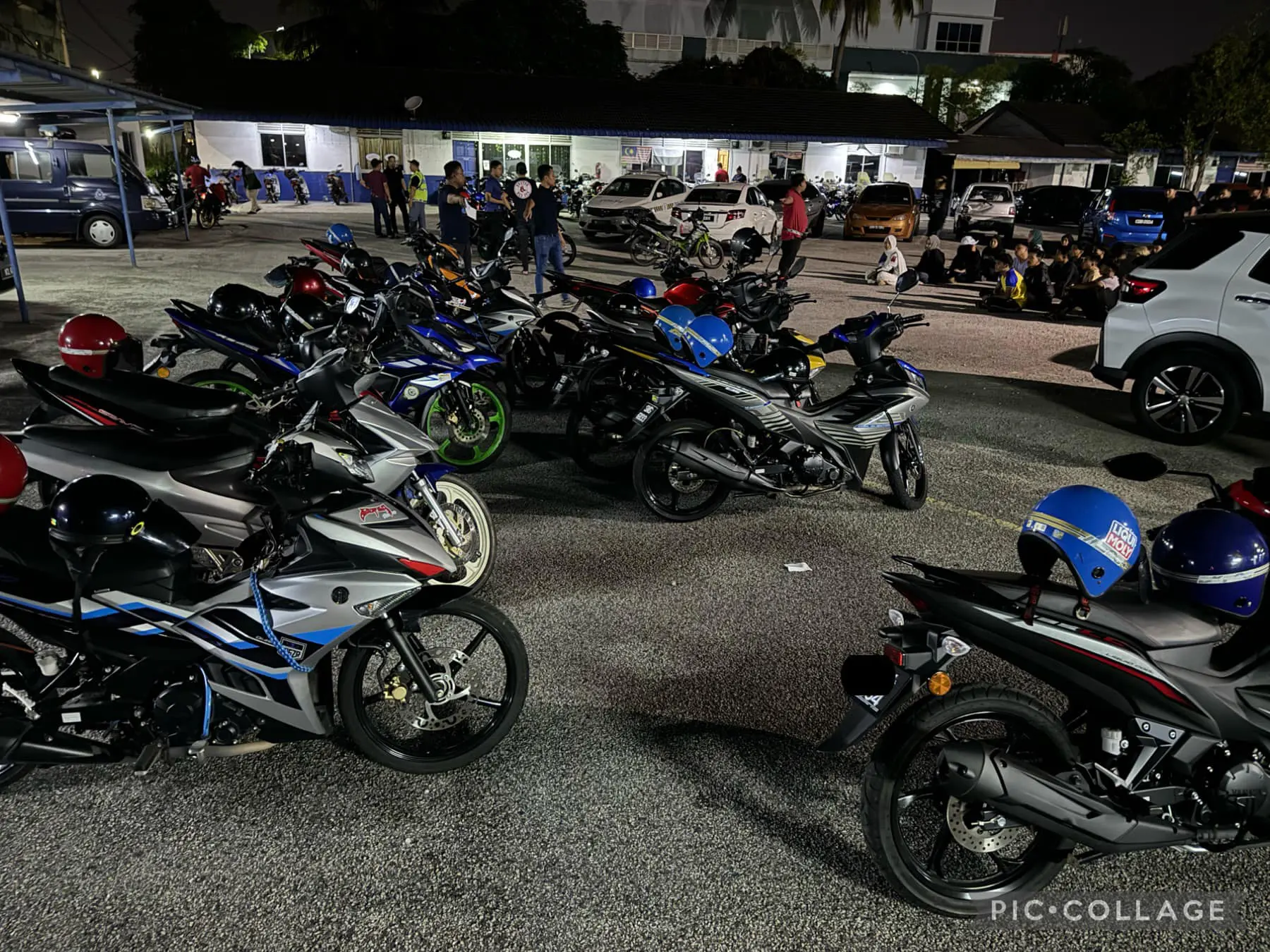 Motorcycles confiscated by M'sian police