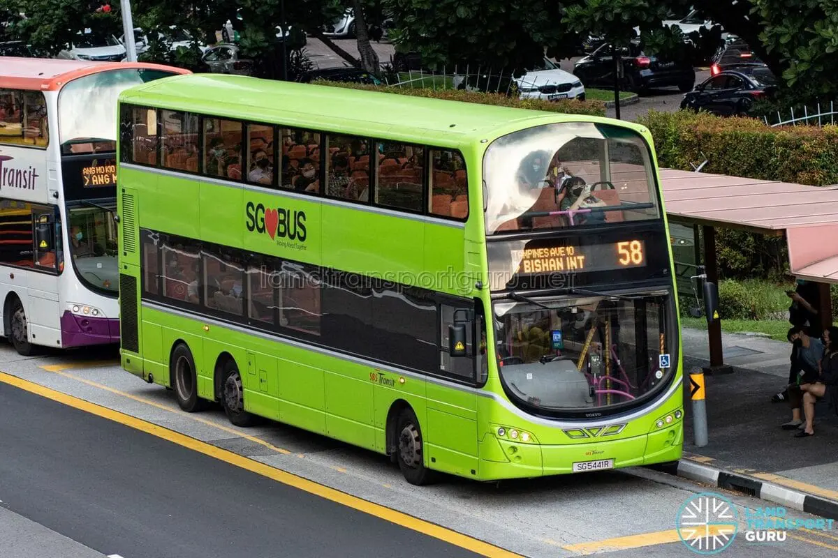 Service 58 bus Singapore