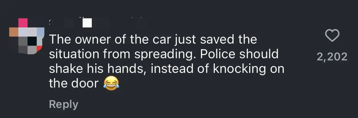 SG Man Steers Car Away From Burning Vehicle While Clad In Underwear In Viral Clip comment 2