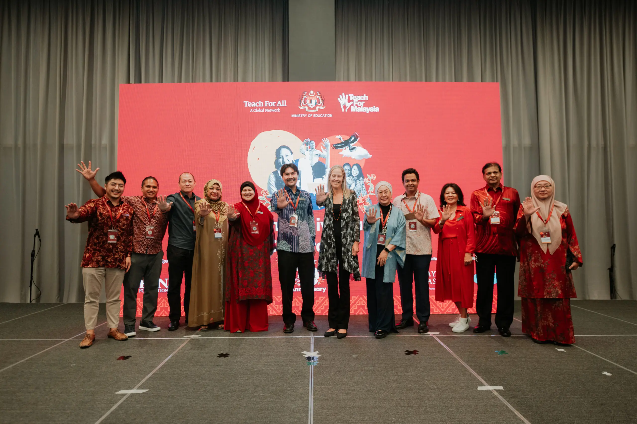 Shahnaz celebrating Teach for Malaysia 10th year Anniversary with Wendy Kopp