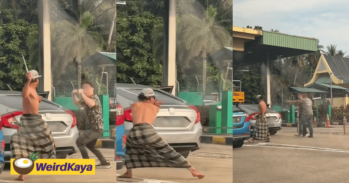 Silat vs Kung Fu - Viral Video Shows Two Men Brawling At Toll Plaza, Others Step In To Break It Up