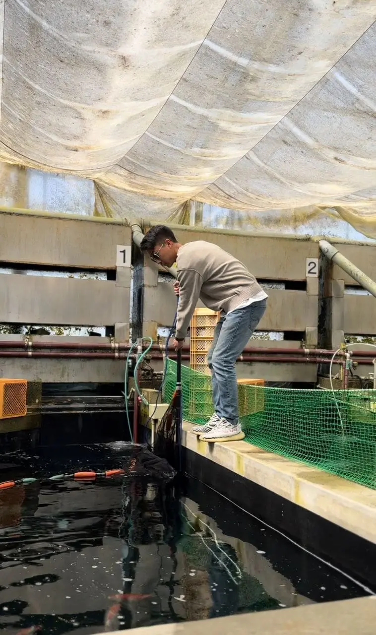 Sim's brother Kai Sheng at work