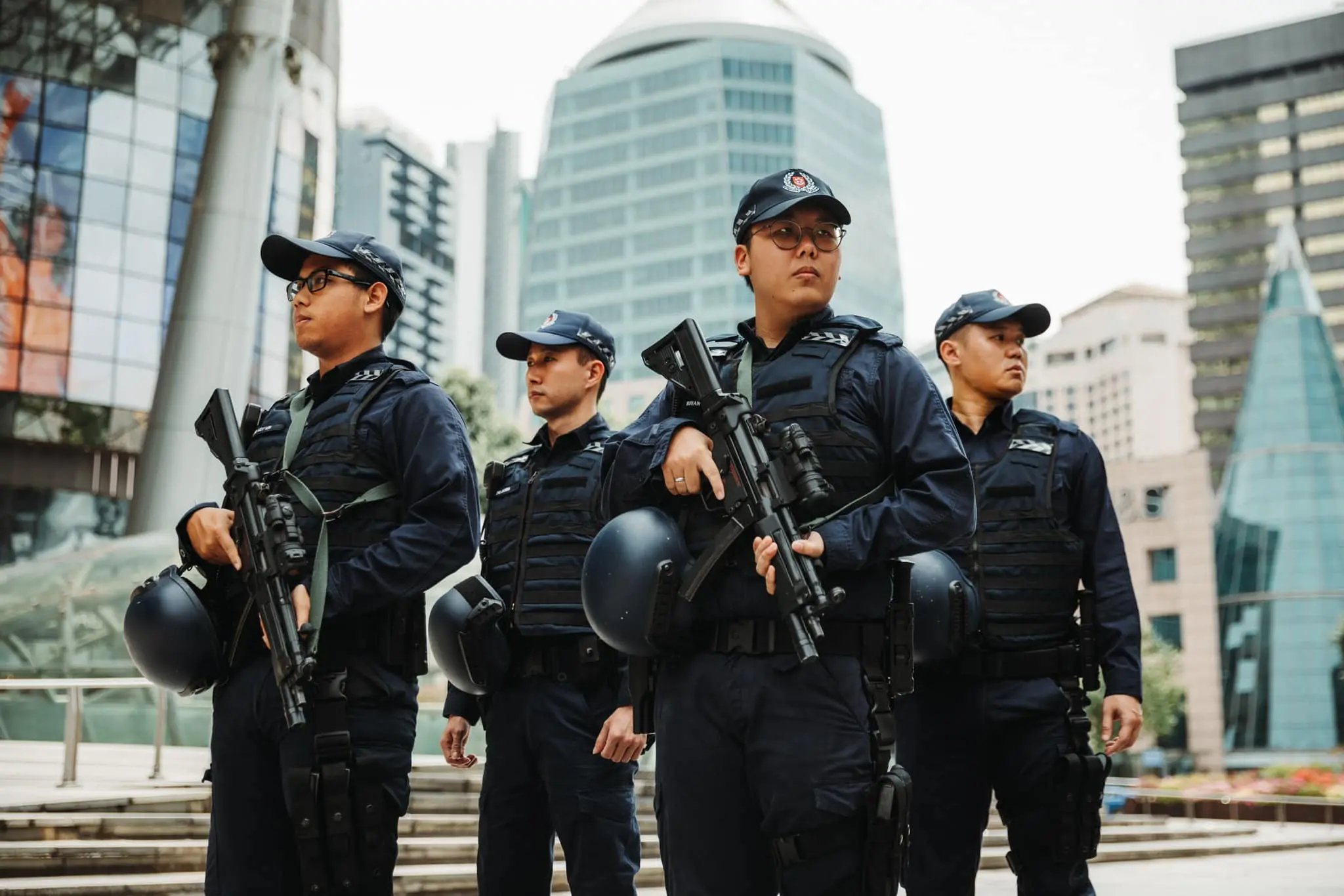 Officers from the Singapore Police Force (SPF)