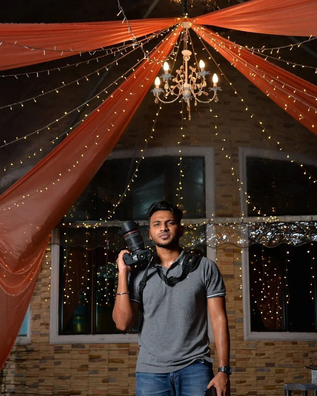 Wishnuendran Balan with his treasured camera 