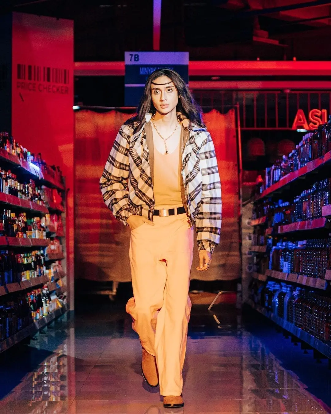 Fahd Mohd Fauzi posing for a photoshoot. 