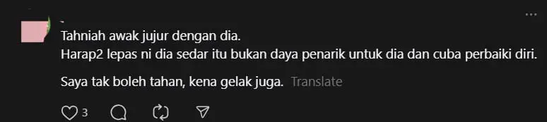 M'sian Woman Breaks Up With BF Who Kept Spraying His Spit Whenever He Talks comment 3