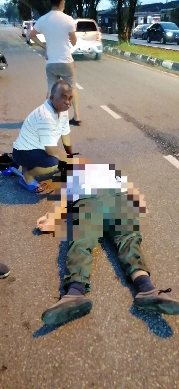 SPM Candidate Dies While Trying To Avoid Hitting 73yo Lady With Motorbike
