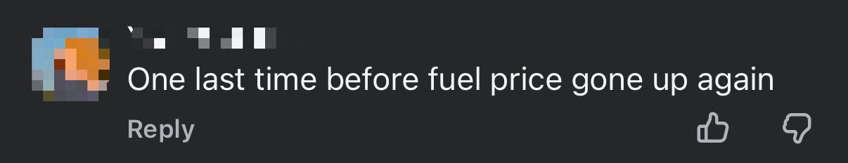 "Just Once, Okay?" — Man Slammed For Pumping RON95 Into SG-Registered Car comment 3