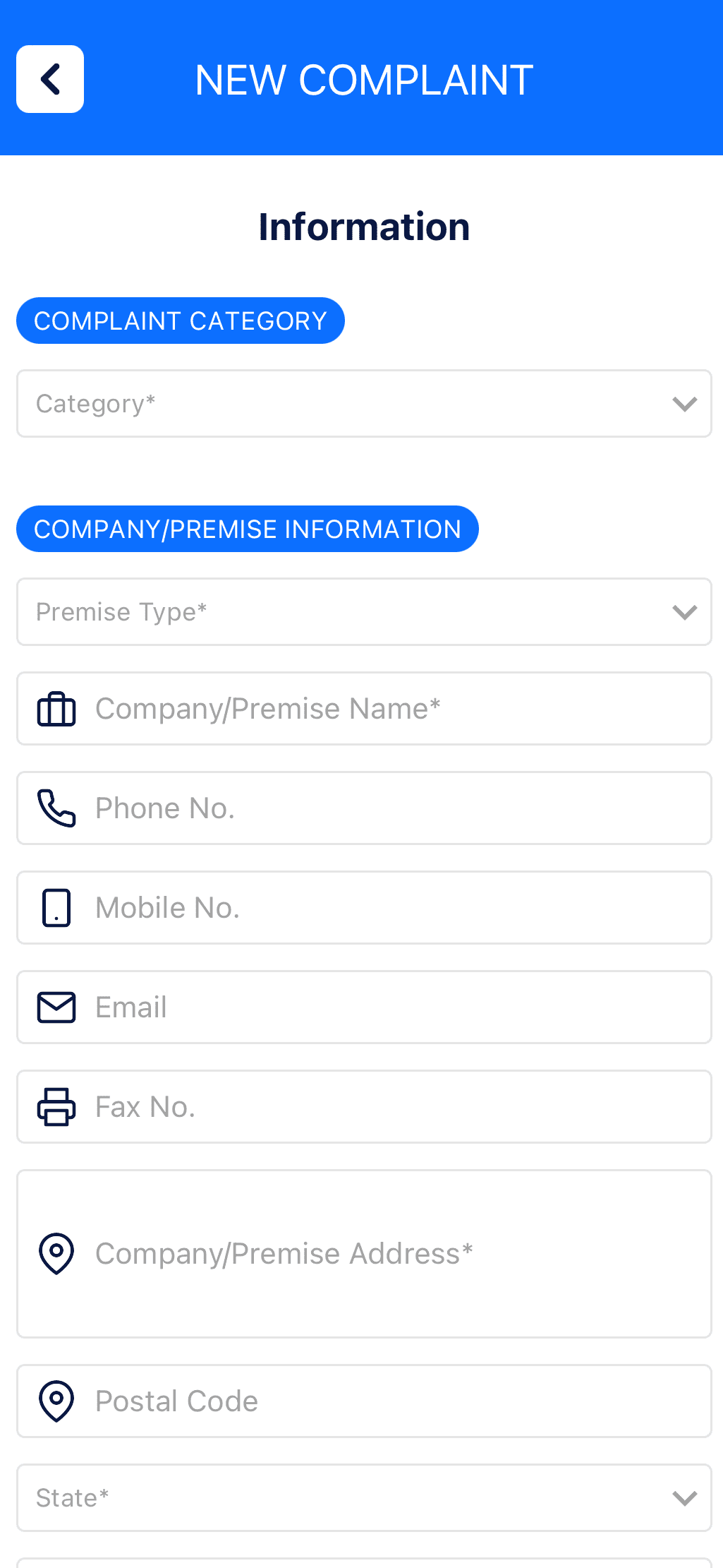 Step 3 fill up information about seller