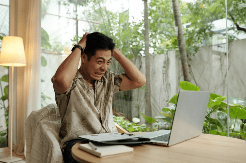 stressed man at work (1)