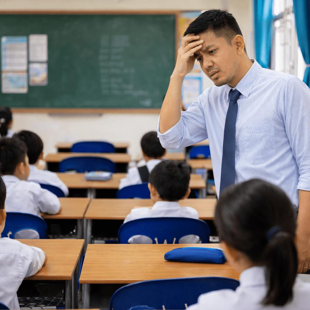 student absent in math class