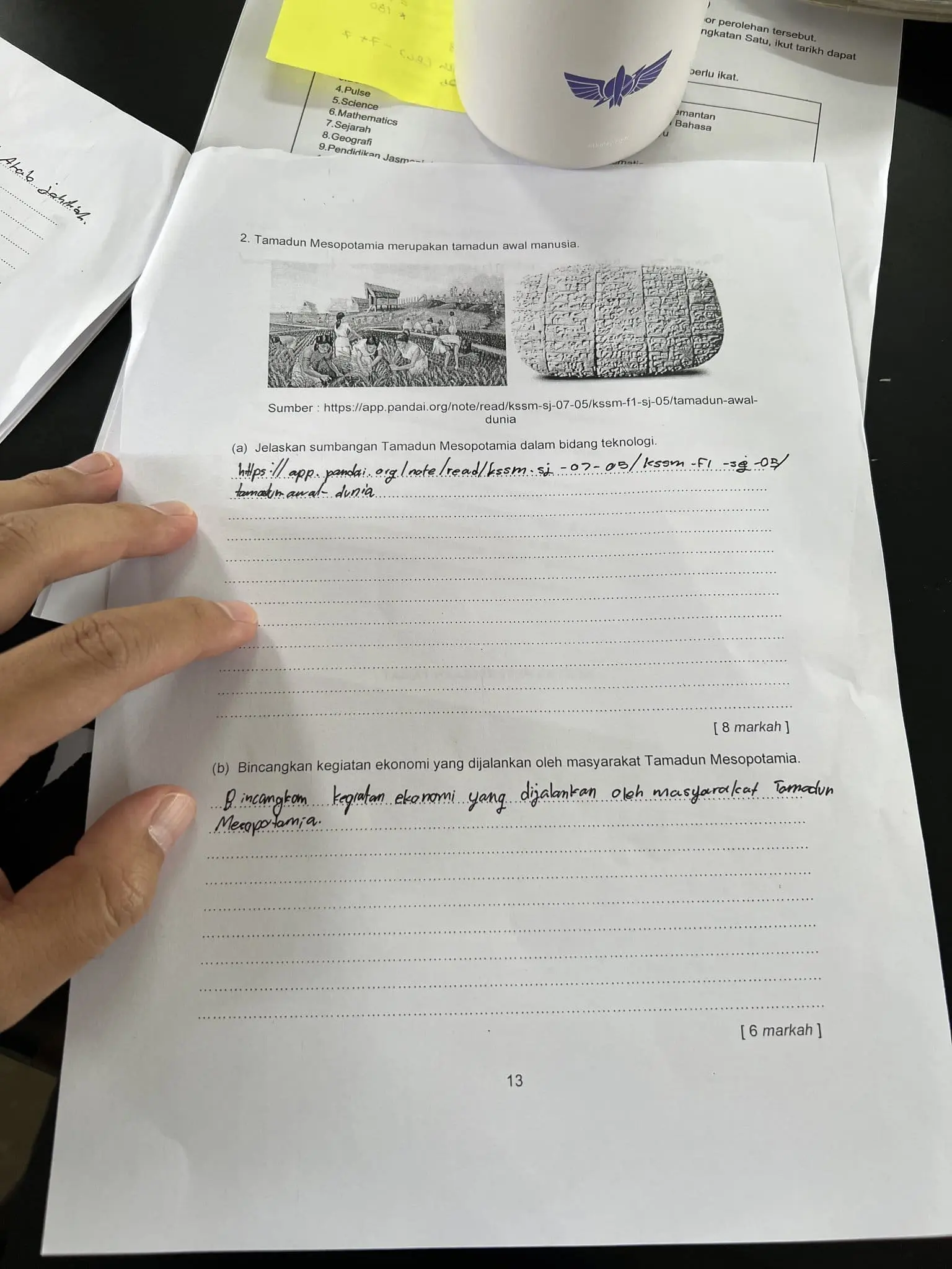 student answers exam by copying the questions 2