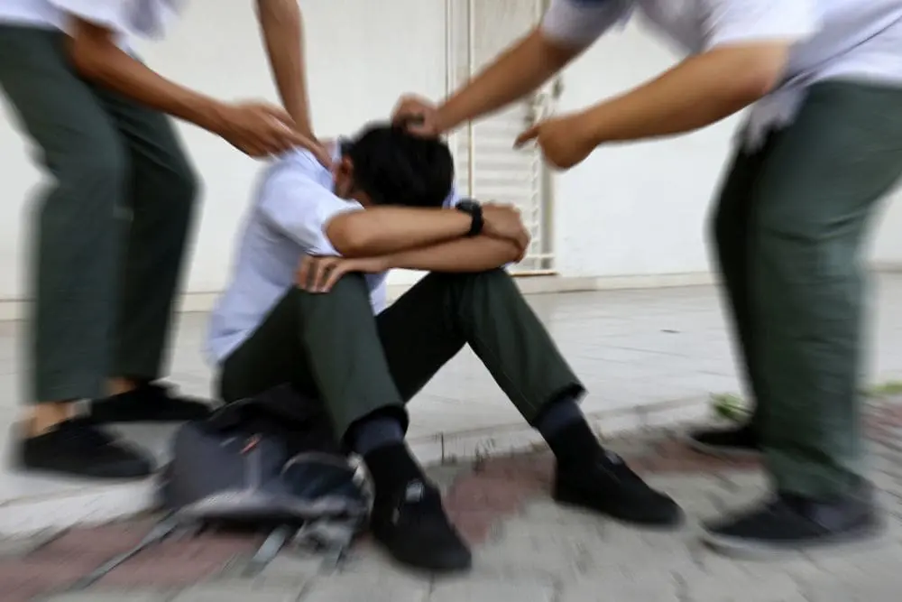 Student being bullied by classmates