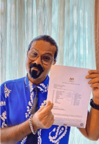 Subash Abdullah showing his psm result