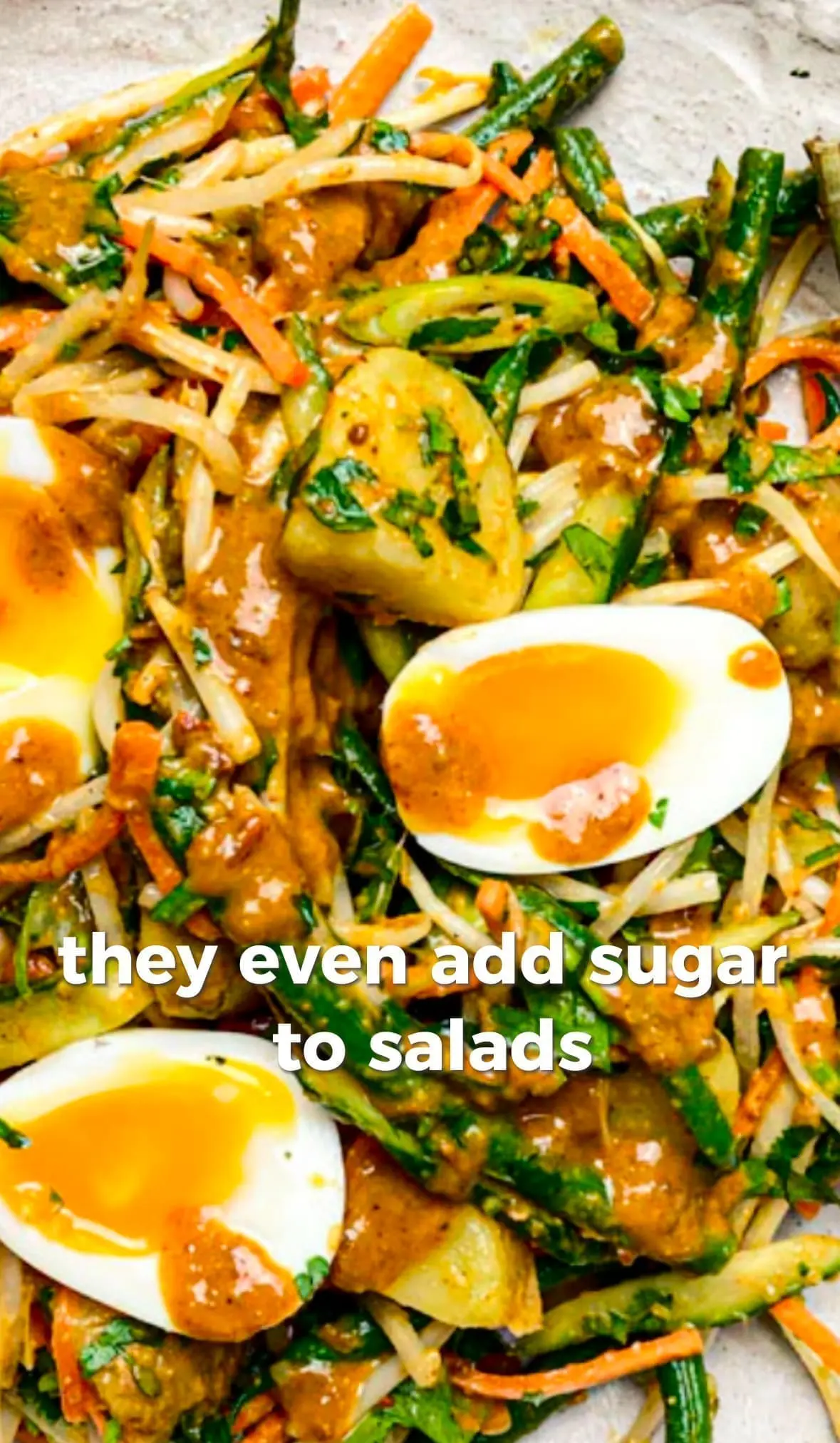 sugar in salads
