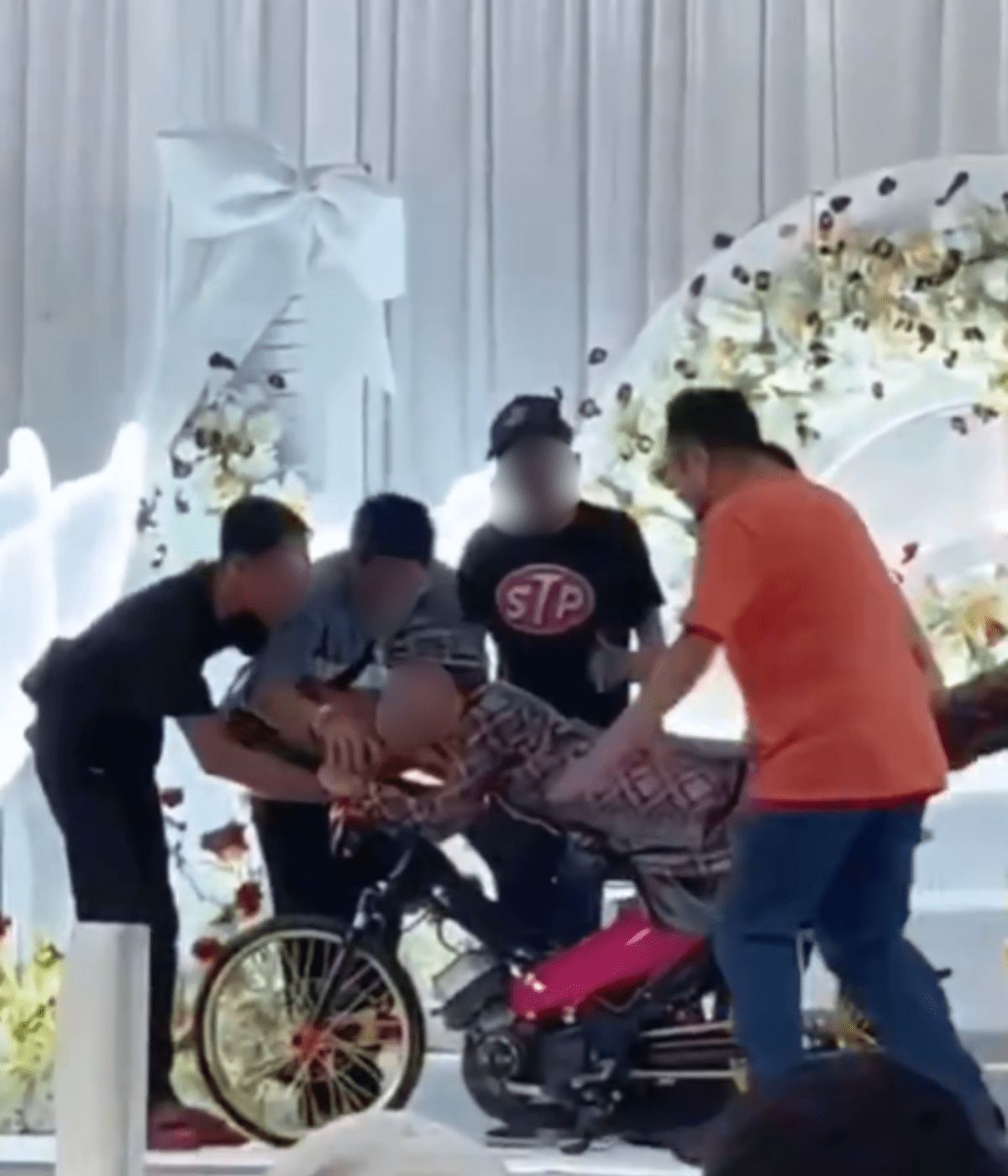 Superman during wedding