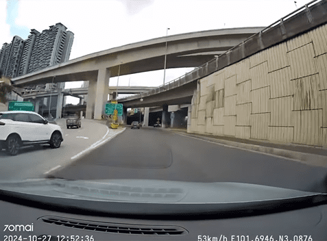 SUV cuts into lane without signal