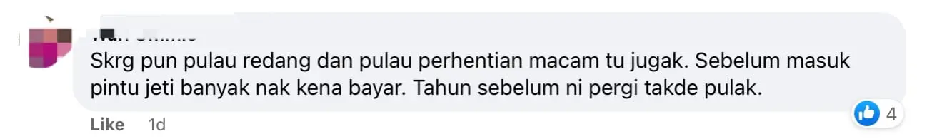 comments regarding Boat tickets by Farah Azianti