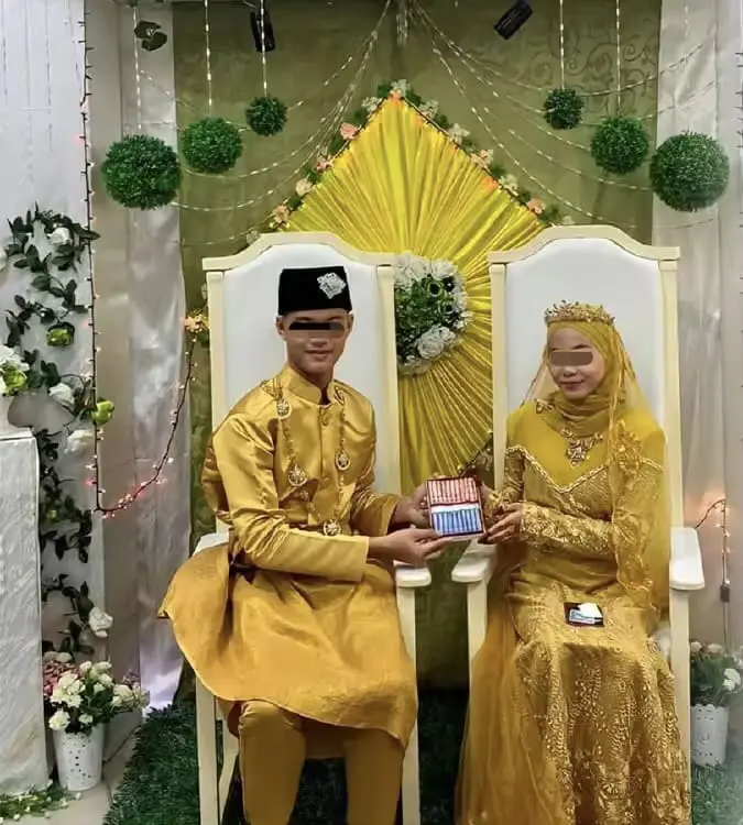 Syahmi Danish Askar and his wife